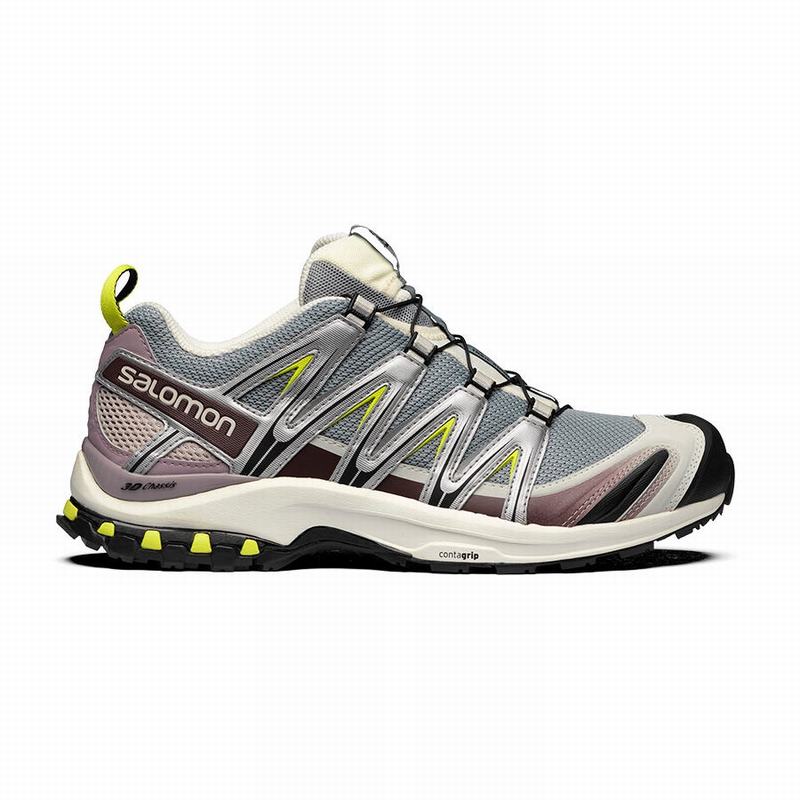 SALOMON XA PRO 3D Philippines - Women's Trail Running Shoes - Silver/Light Green | 635407-MFP